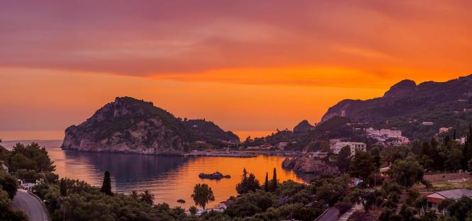 Sunset In Corfu